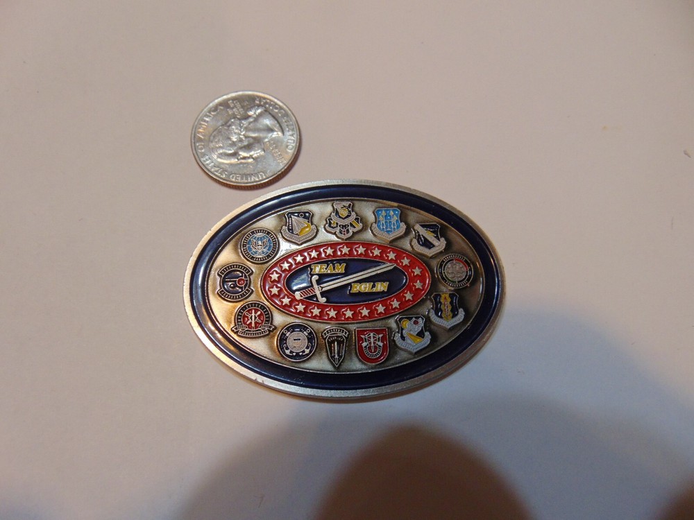 CHALLENGE COIN BRAC BASE REALIGNMENT AND CLOSURE TEAM EGLIN SHADOW WARRIORS