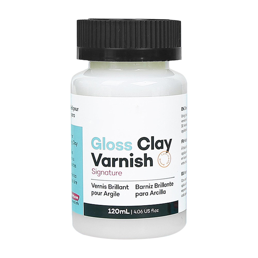 120ml Air Dry Clay Varnish, High Gloss Finish for Glossy Glaze Effect