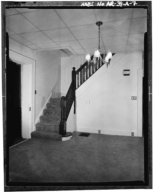 Fayetteville National Cemetery Arkansas 1930s Interior First Floor Staircase