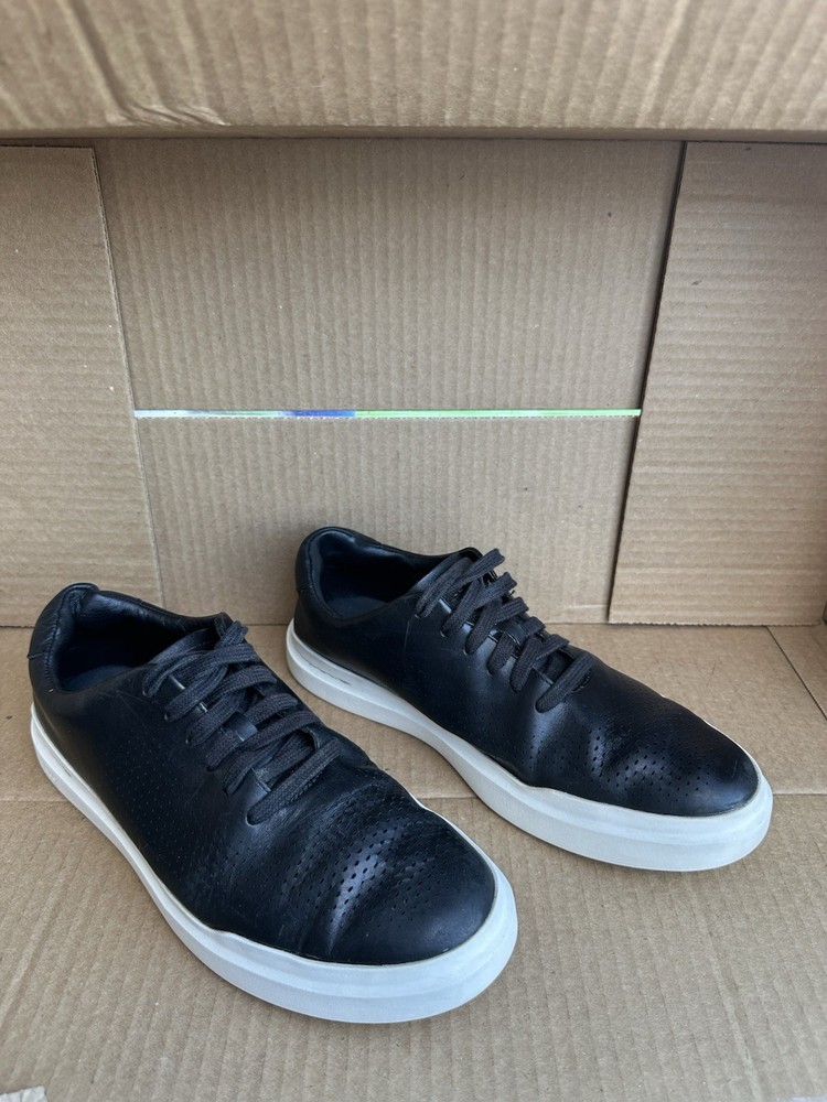 Cole Haan GrandPro Rally Laser Cut Sneaker Black Mens Size 9.5M C31219