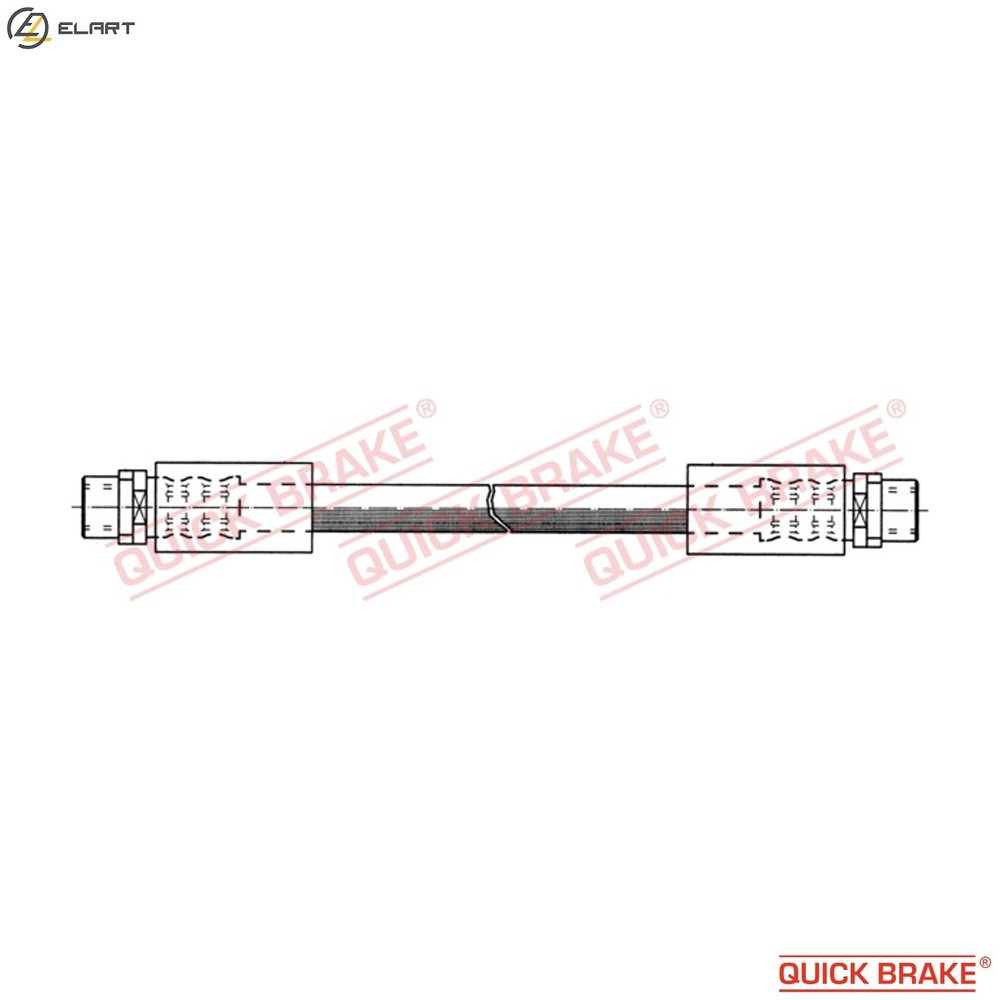 BRAKE HOSE 22.405 FOR SKODA VW AUDI CABRIOLET A4/S4 A6/S6 BSS 2.0L AZM 2.0L 4cyl