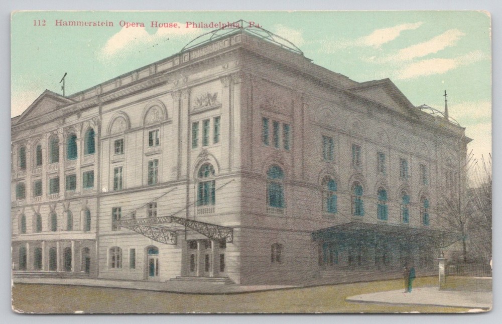 Hammerstein Opera House Philadelphia PA Postcard Early 1900s Architecture