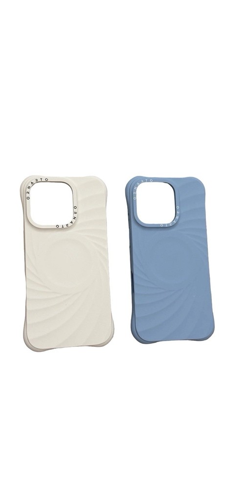 2 Amazon ORNARTO Vortuxe MagSafe for iPhone 16 Pro Case — Sky Whisper & White