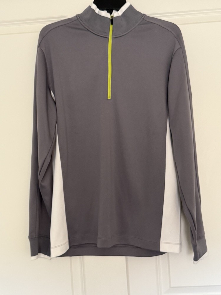 Nike Golf Tour Performance DriFit Medium 1/4 Zip Gray Pullover NEW