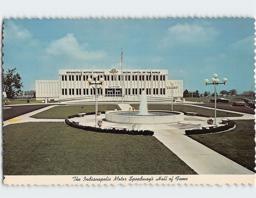 Postcard Indianapolis Motor Speedway Hall of Fame Indiana USA
