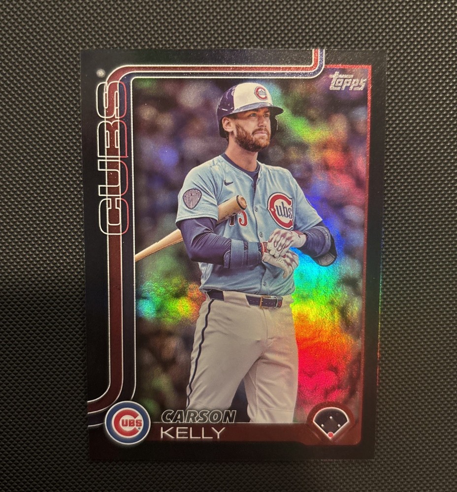 2025 Topps Update Series Carson Kelly #156 Black Foil #/10 - CLEAN