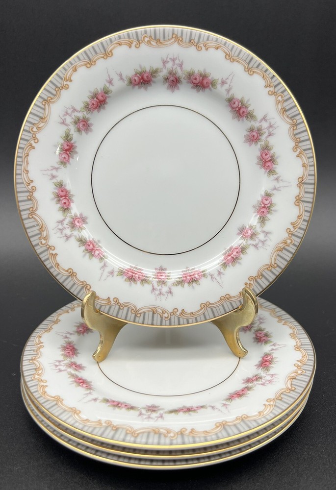Noritake 5201 Ridgewood Set Of 4 Bread And Butter Plates 6.25” Made In Japan
