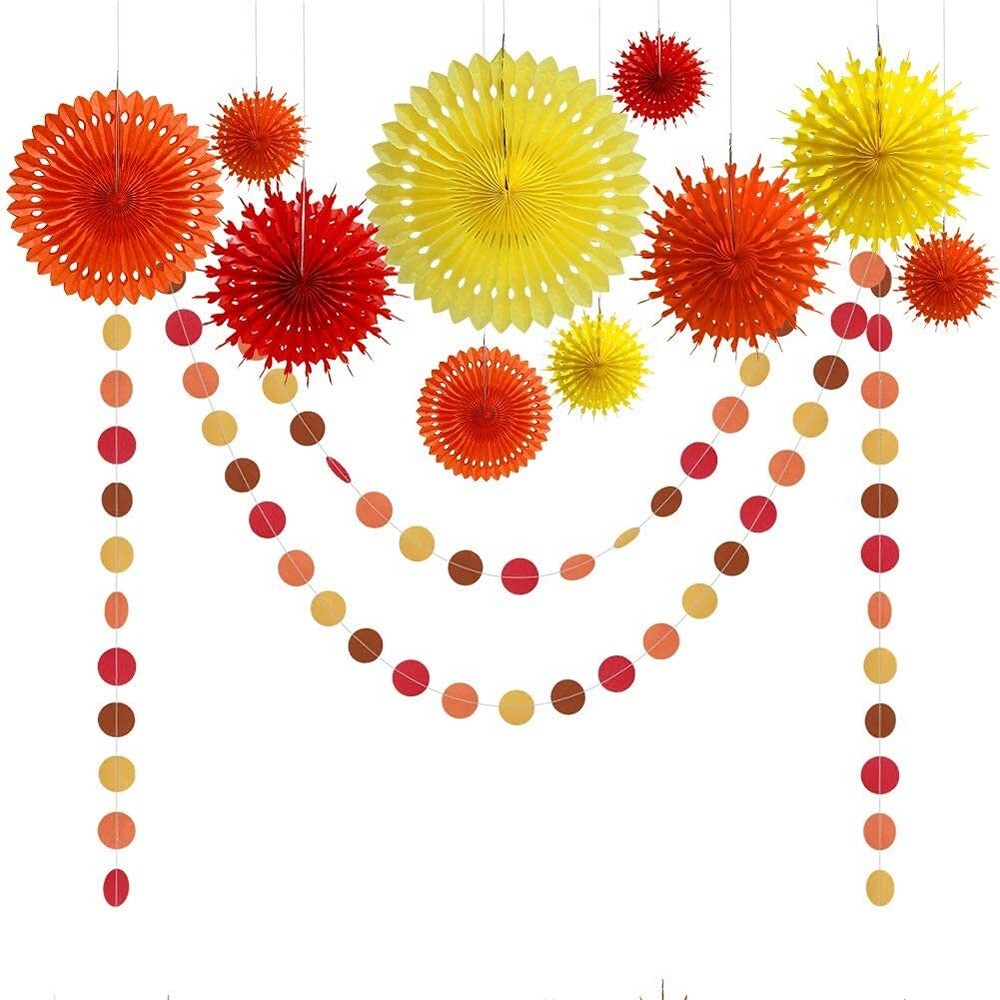 Autumn Thanksgiving Fall Birthday Party Decorations Paper Cutouts by Decor365  