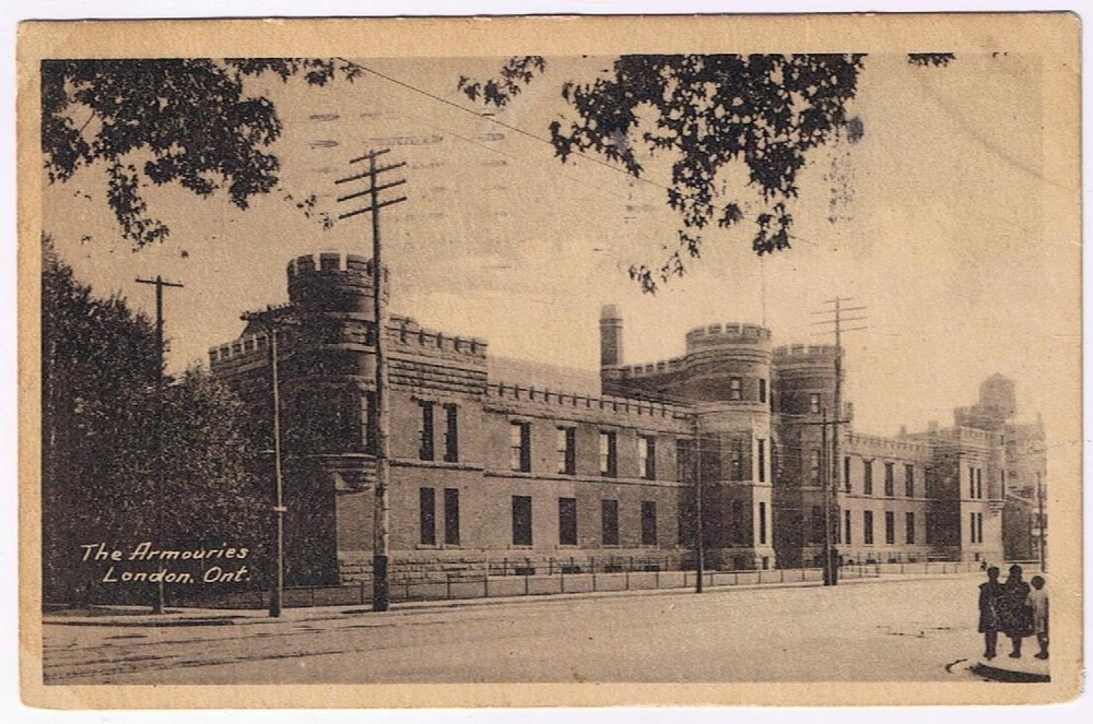Postcard London Ontario The Armouries Heliotype Company