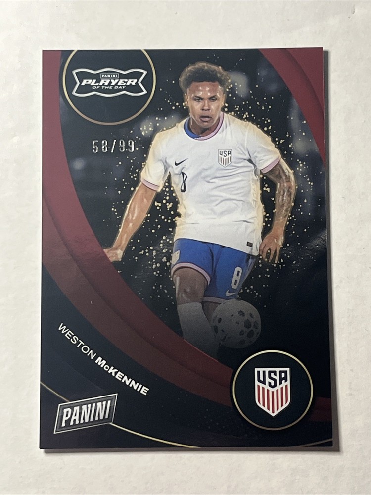 Panini Player of the Day 2026 Weston McKennie Team USA # 69/99 Red foil