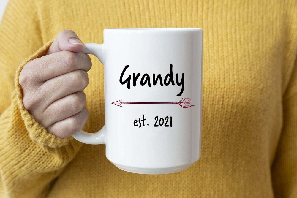 Grandy Est 2021 Mug New Grandy Arrow Coffee Mug Mug & Coaster Set Coffee Mug