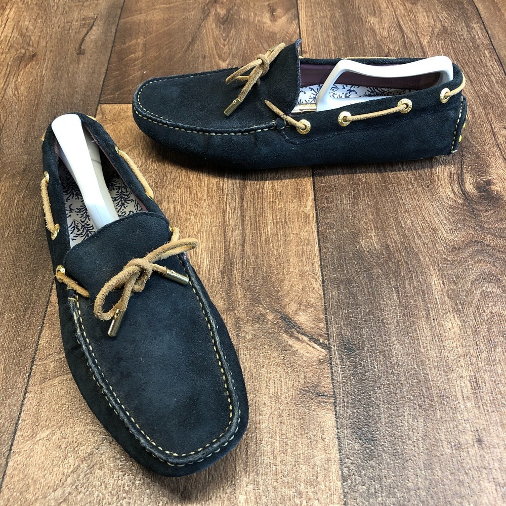 Ted Baker Talpen 3 Navy Suede Driving Loafers UK 6 / EU 40 / US 7