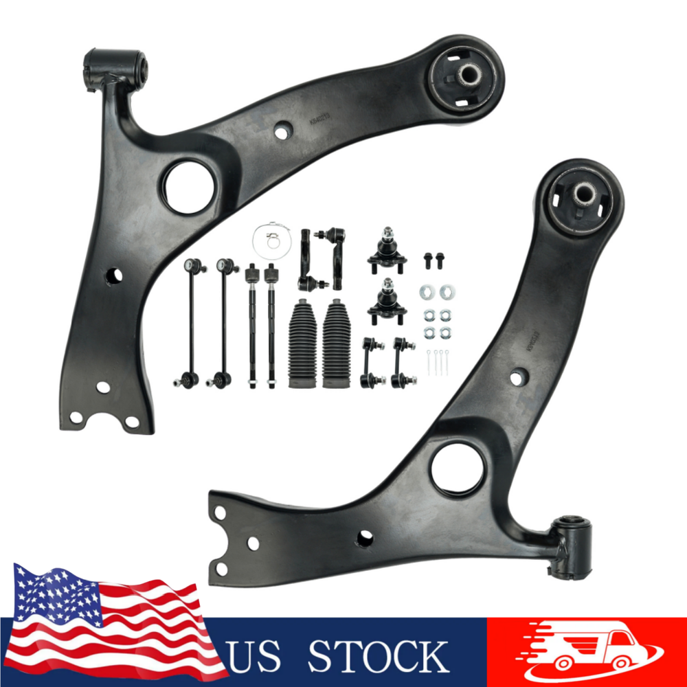 14pc Front Lower Control Arms Ball Joints Sway Bars for 2001 - 2005 Toyota RAV4