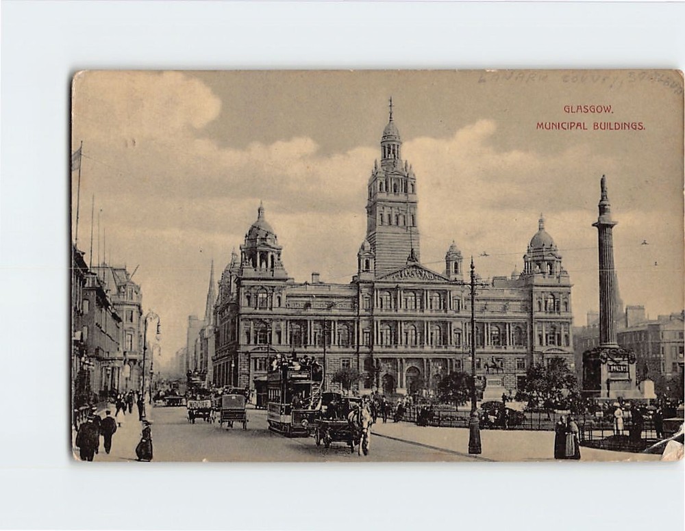 Postcard Municipal Buildings Glasgow Scotland