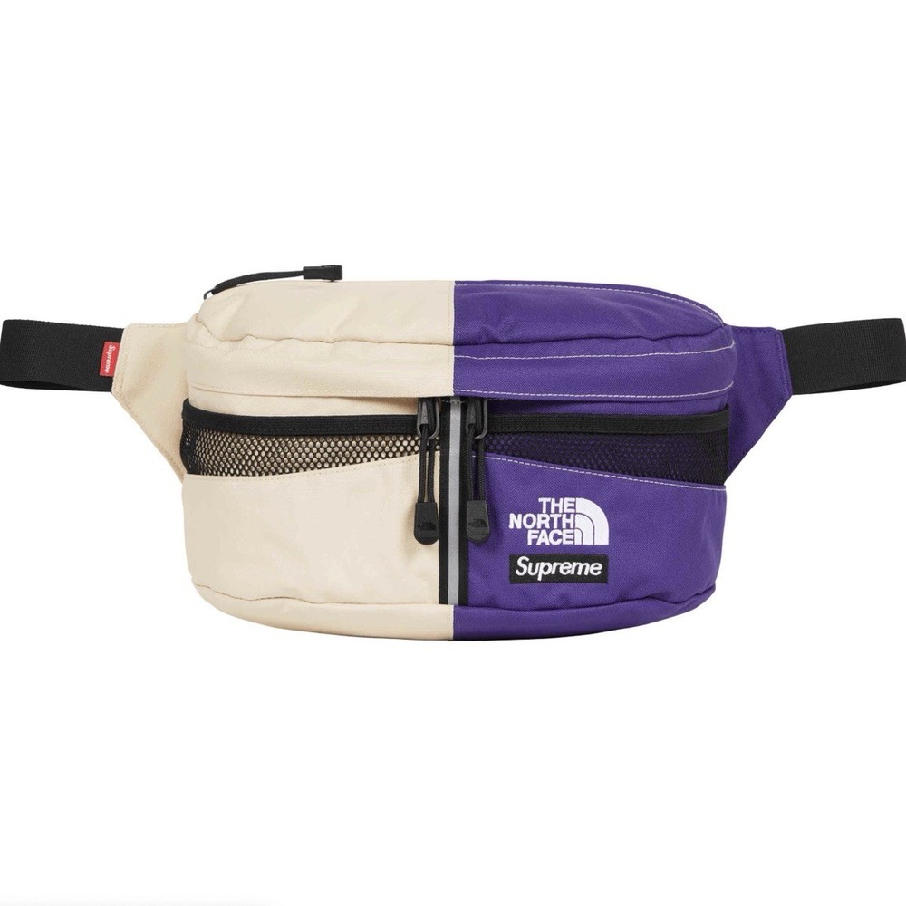 Supreme x The North Face Split Waist Bag - Tan Purple - NEW