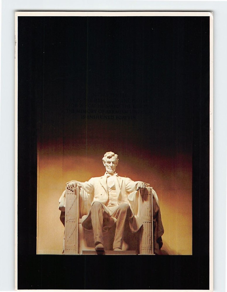 Postcard Abraham Lincoln Memorial Washington DC USA