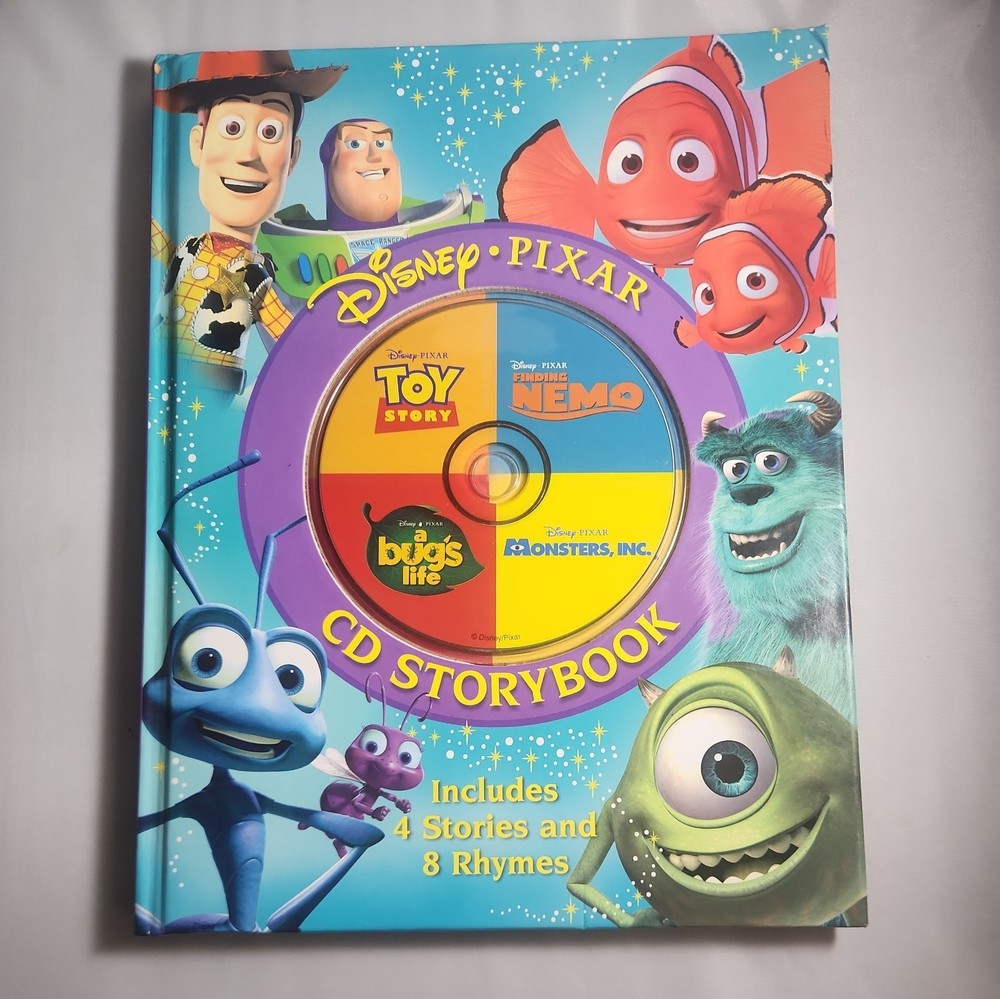 Disney/Pixar CD Storybook: Finding Nemo, Monsters, Inc., A Bug's Life, Toy S...