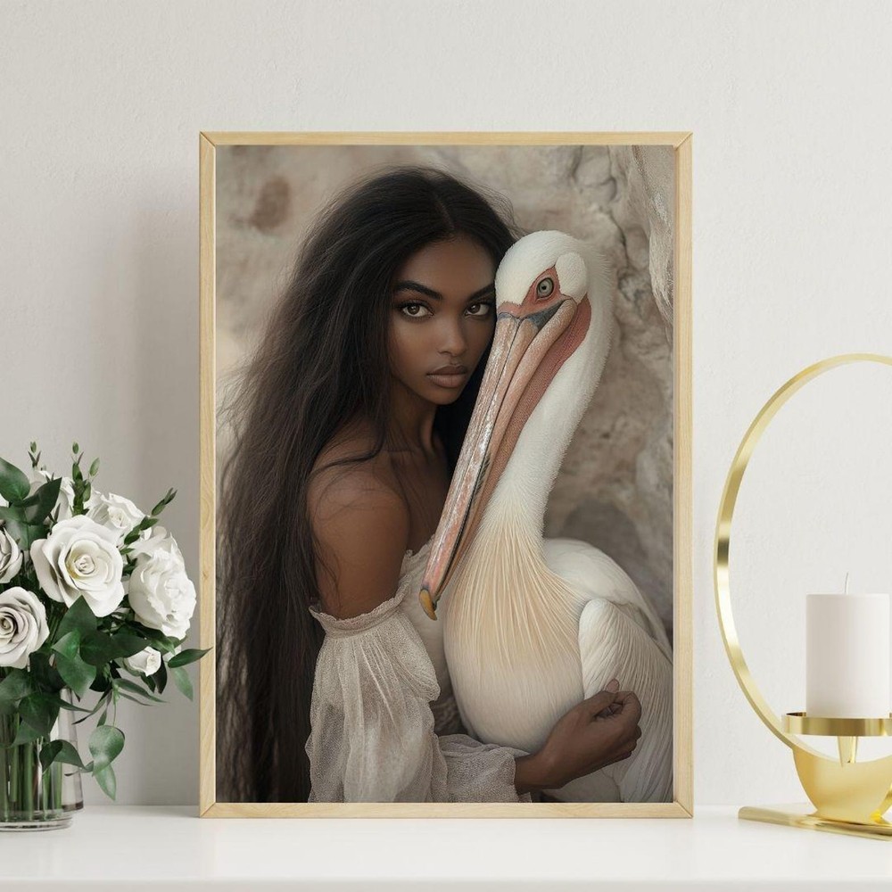 Fantasy Serene Nature Landscape Art Print Poster No Frame