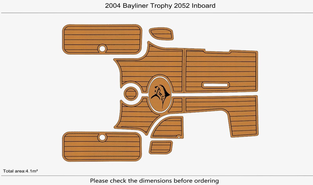 2004 Bayliner Trophy 2052 Inboard Marine teak deck EVA Foam Boat flooring