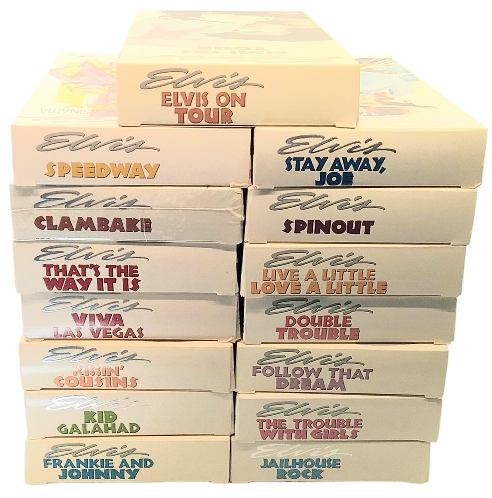 LOT OF 15 Elvis Presley Movies VHS MGM/UA Home Video Series