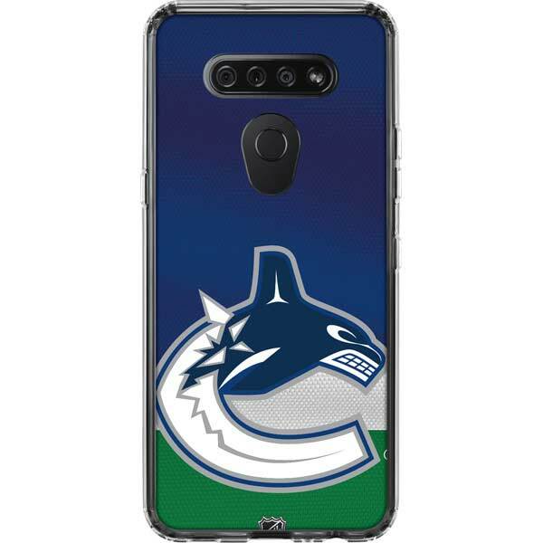 NHL Vancouver Canucks LG K51/Q51 Clear Case - Vancouver Canucks Jersey