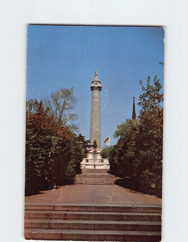 Postcard Washington Monument Baltimore Maryland USA