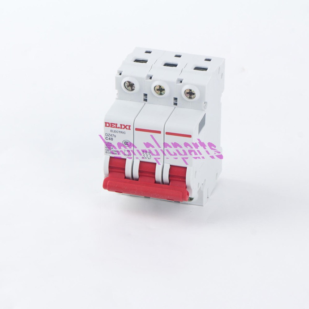 1PCS DELIXI Air Switch Circuit Breaker DZ47s C40 3P 40A New