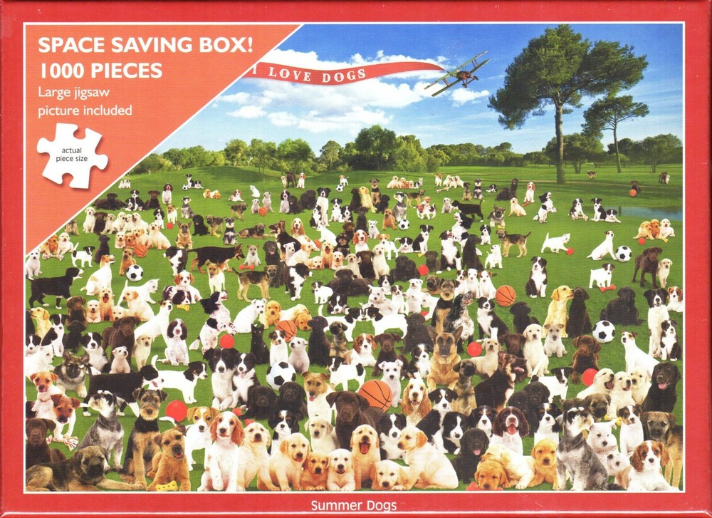 Otter House 1000 Piece Puzzle - Summer Dogs