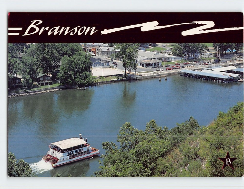 Postcard Lake Taneycomo Waterfront Branson Missouri USA