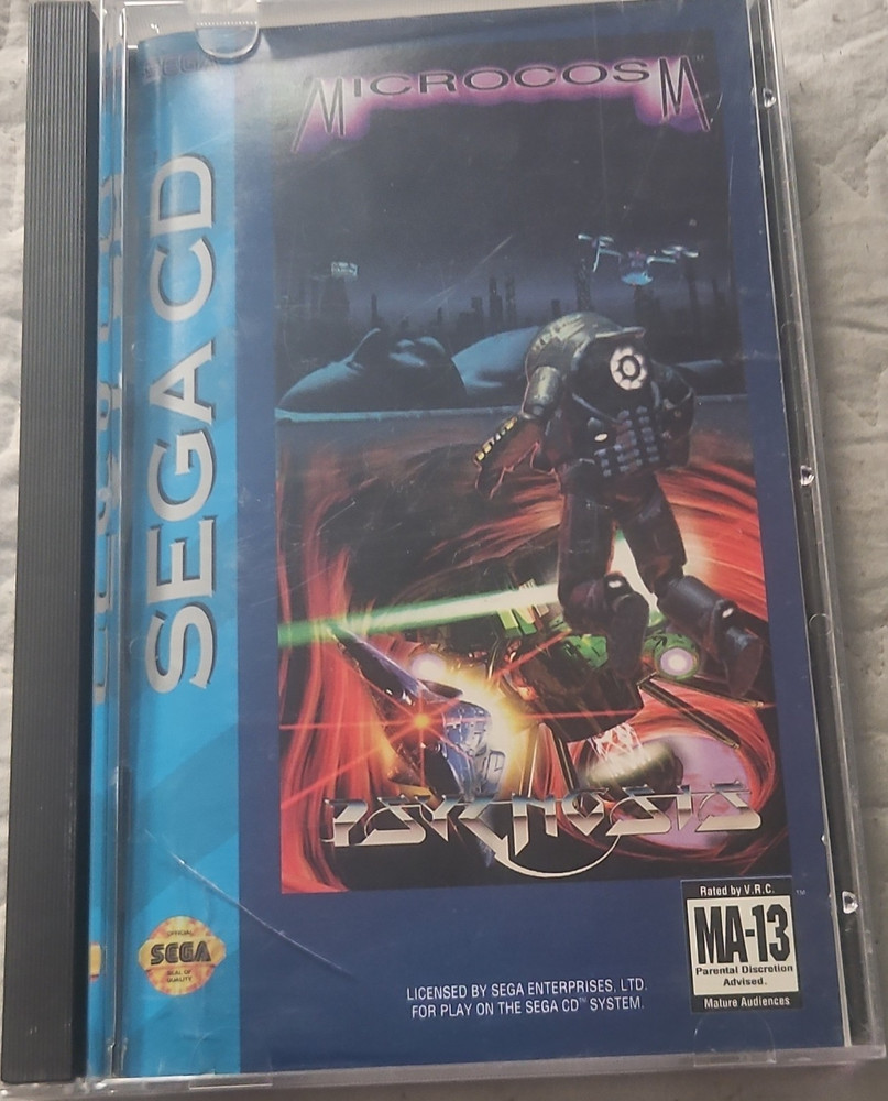 Microcosm Psygnosis Sega CD Action Adventure MA-13 Manual Included 1993 NTSC-U/C