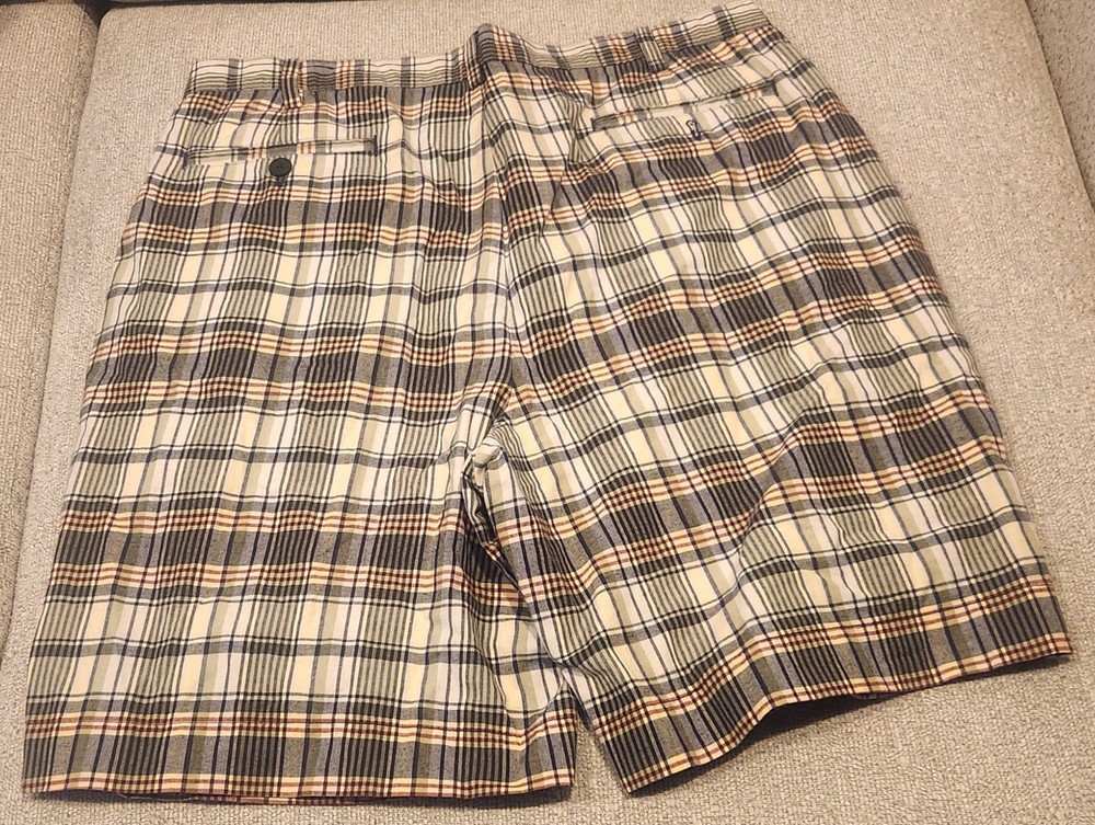 Jos. A. Bank Plaid Shorts Classic Collection Casual Cotton Mens Size 40