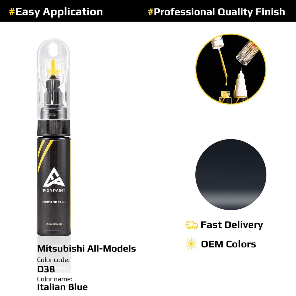 Touch up Paint for Mitsubishi Code: D38 Italian Blue Professional Repair