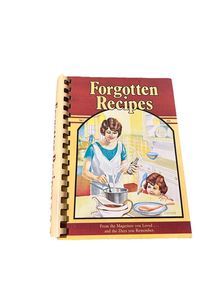Forgotten Recipes Vol. 1 Cookbook From 1929 by Janie Rodack Ninth Printing Vtg