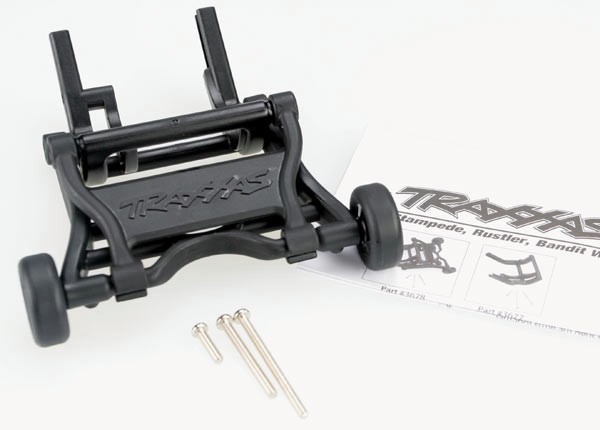 TRAXXAS Black Assembled Wheelie Bar & Screws TRA3678