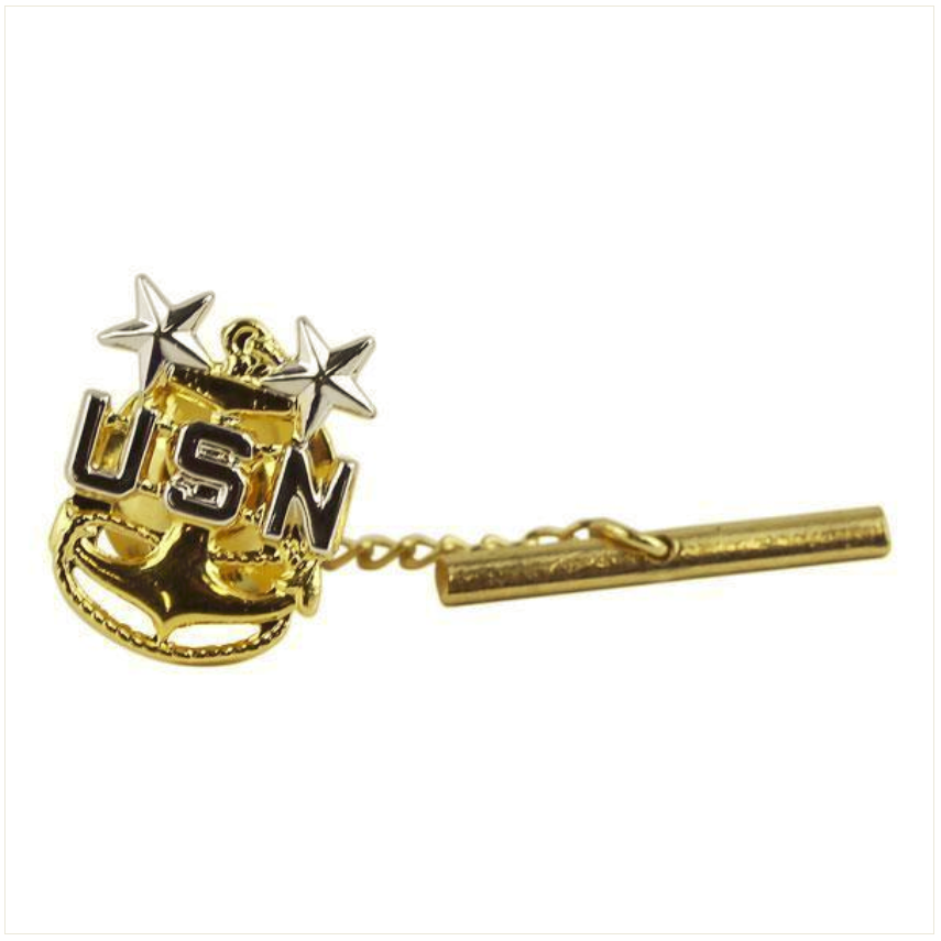 Vanguard Navy Tie Tac E9 Chief Petty Officer Master Rank Insignia