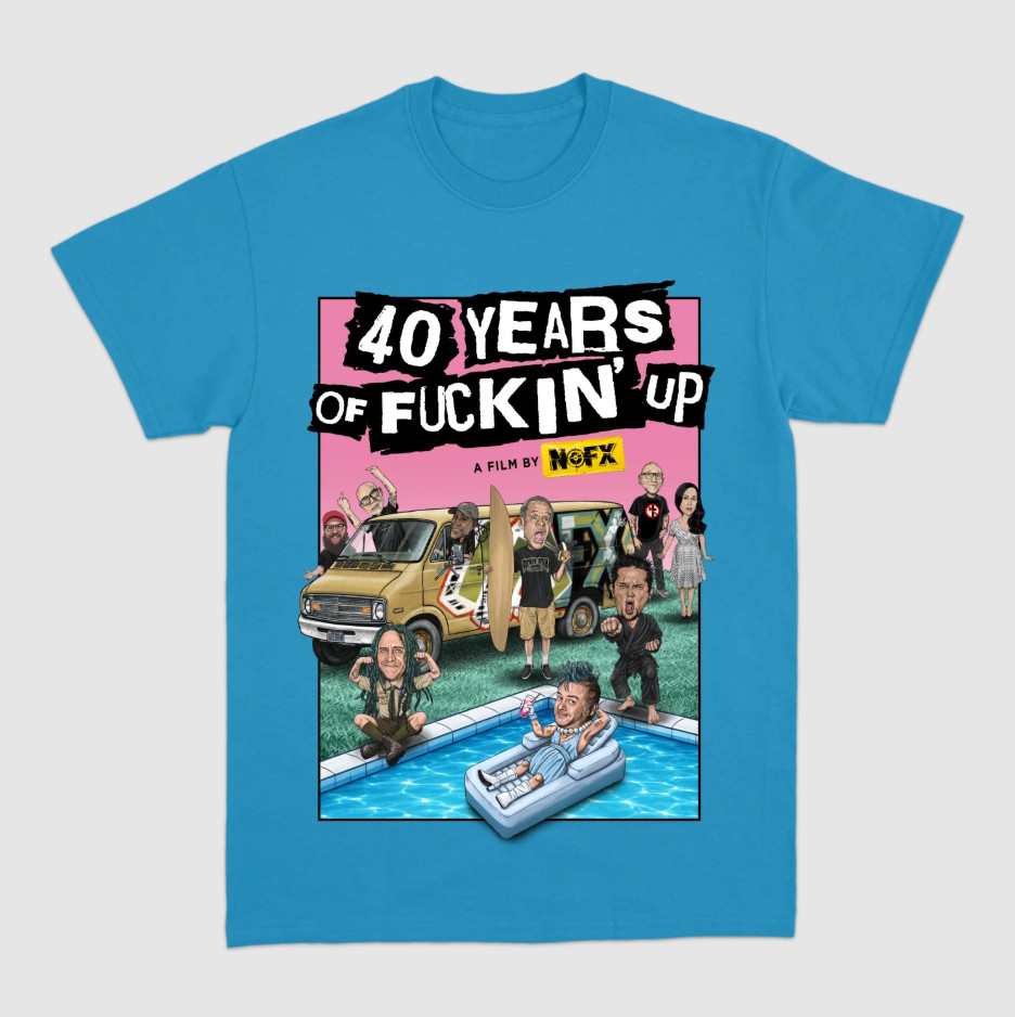 NOFX 40 Years Of Funkin Up Film T-shirt Unisex All Sizes
