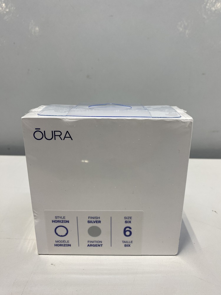 Oura Ring Gen3 Horizon Silver Size 6 Smart Wellness Tracker  