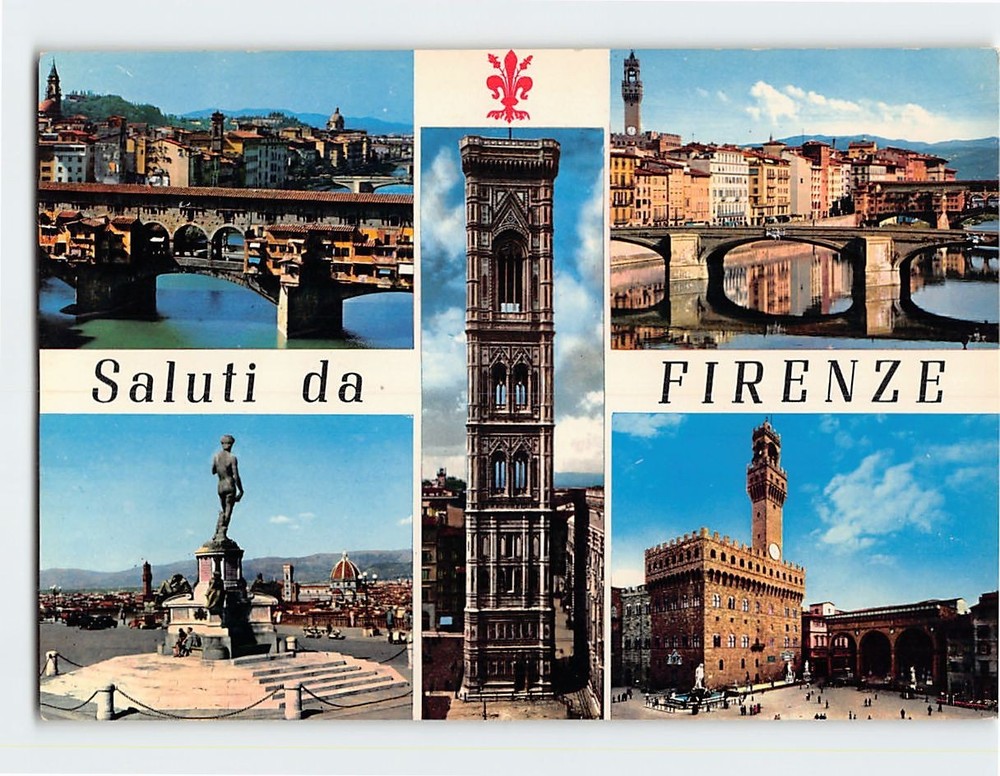 Postcard Scenes & Views Florence Italy