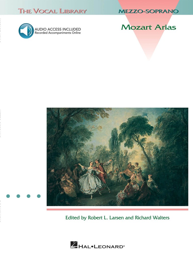 Mozart Arias for Mezzo-Soprano Vocal Piano Sheet Music Book & Online Audio