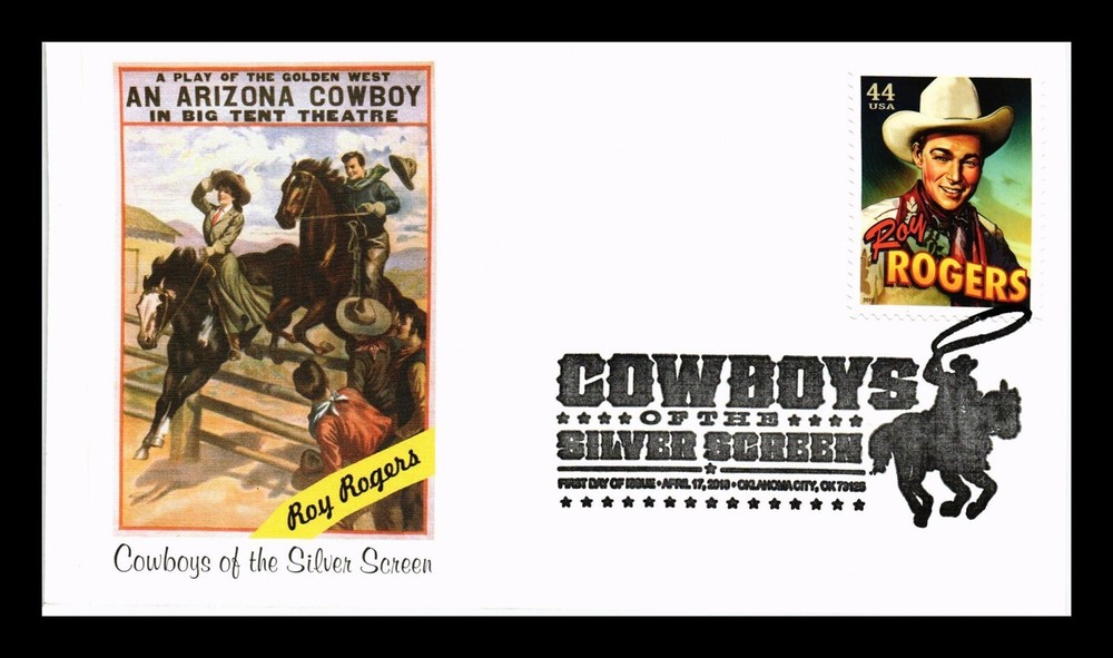 DR Jim Stamps US Postage Cover Roy Rogers Cowboys Silver Screen FDC Fleetwood Collectible
