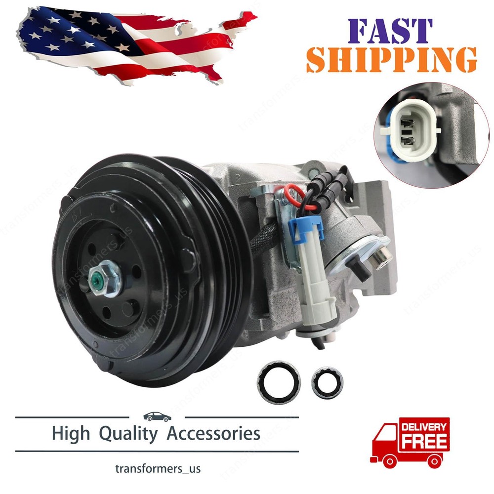 NEW AC Compressor w/ Clutch FIT for Chevrolet Spark 2013-2014 4-Pulley Groove