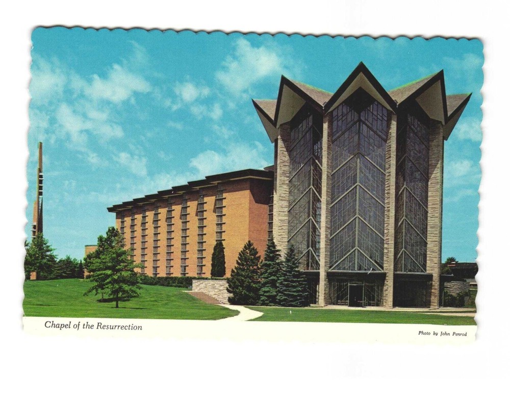 Chapel of the Resurrection Valparaiso University in Valparaiso IN VTG postcard