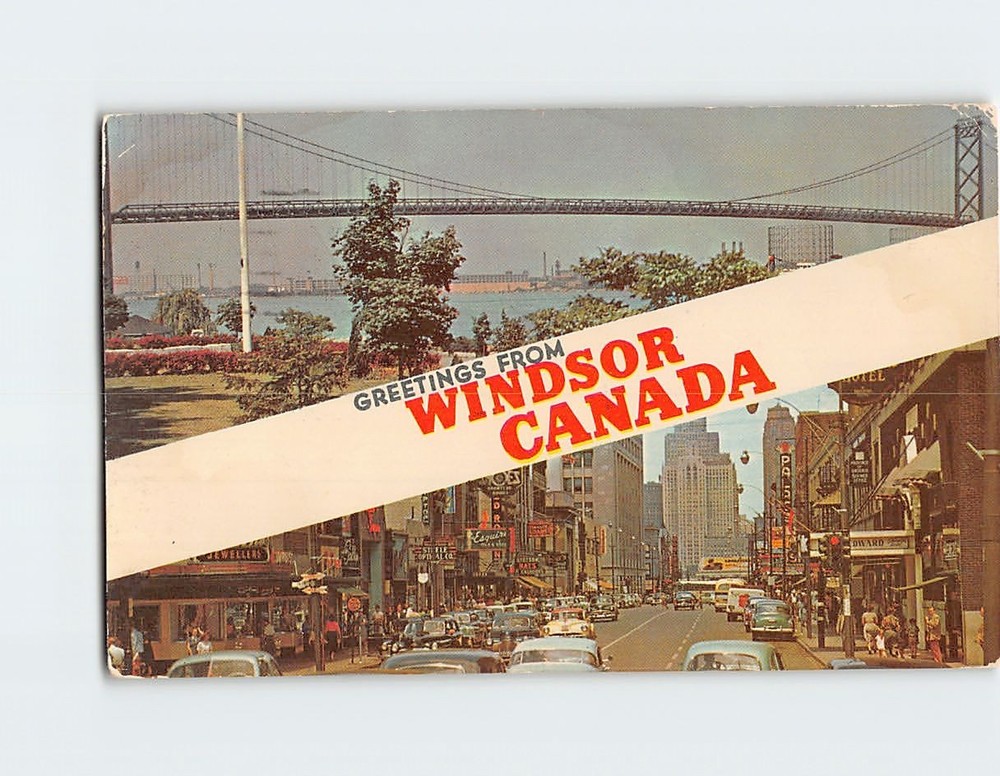 Postcard The Motor City of Canada Windsor Ontario Canada