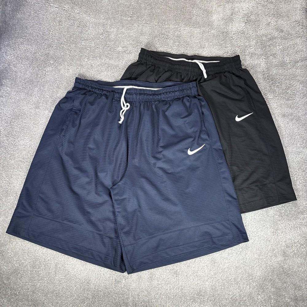 Nike Shorts Mens 2XL Black Blue Baggy Basketball Athletic Gym Lot Of 2