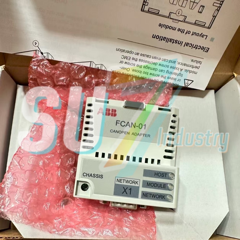 ABB FCAN-01 Frequency converter accessory (communication module)#1pcs New In Box