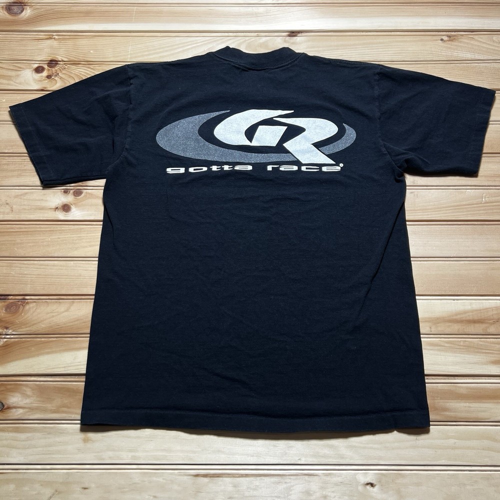 Vintage 90s Gotta Race Sportswear Surf Skate Y2K Graphic Shirt Size Large