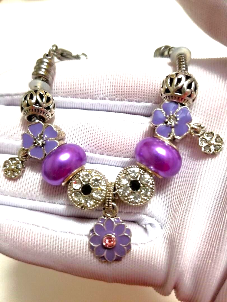 European Style Stainless-Steel Charm Bracelet NOT Silver-Plated Brass or Copper