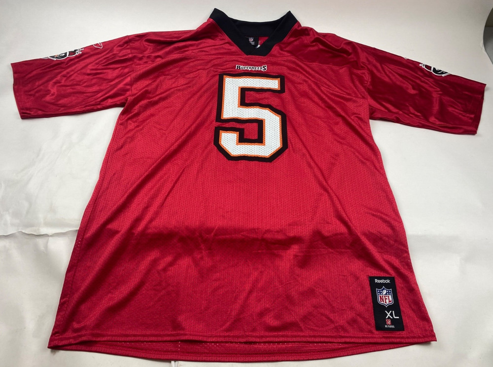 Tampa Bay Buccaneers Josh Freeman #5 Jersey Mens XL Red Reebok NFL Football