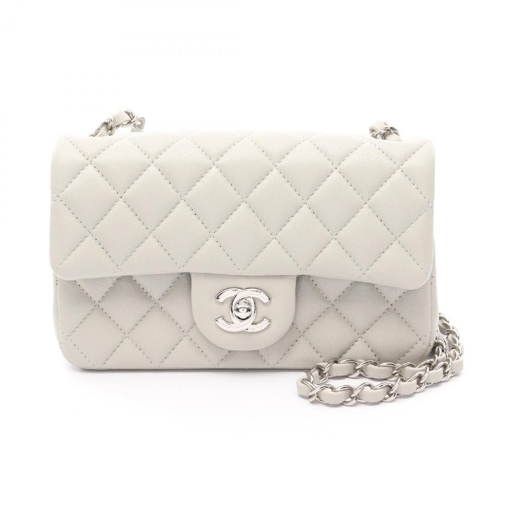 Chanel Mini Matelasse 20 Lambskin Shoulder Bag in Black 183142