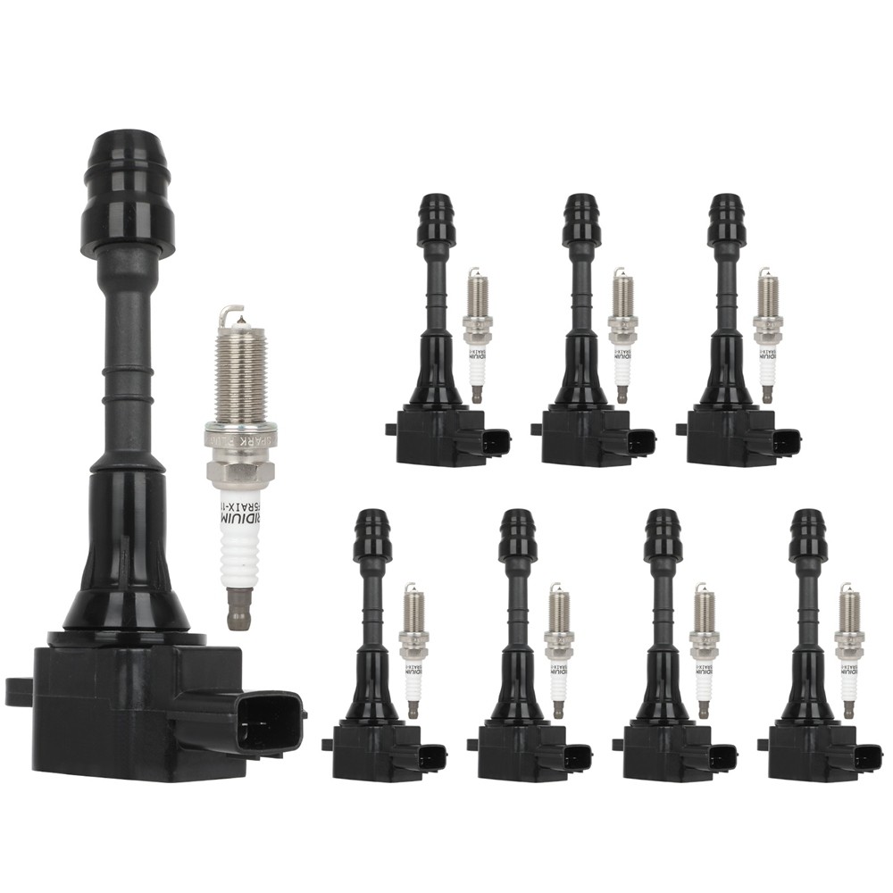 For Infiniti FX45 M45 4.5L V8 2003-2008 8pcs Ignition Coils & 8pcs Spark Plugs